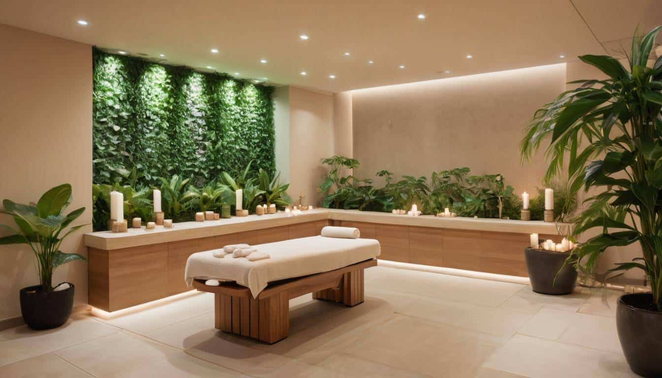 Tranquil spa ambiance