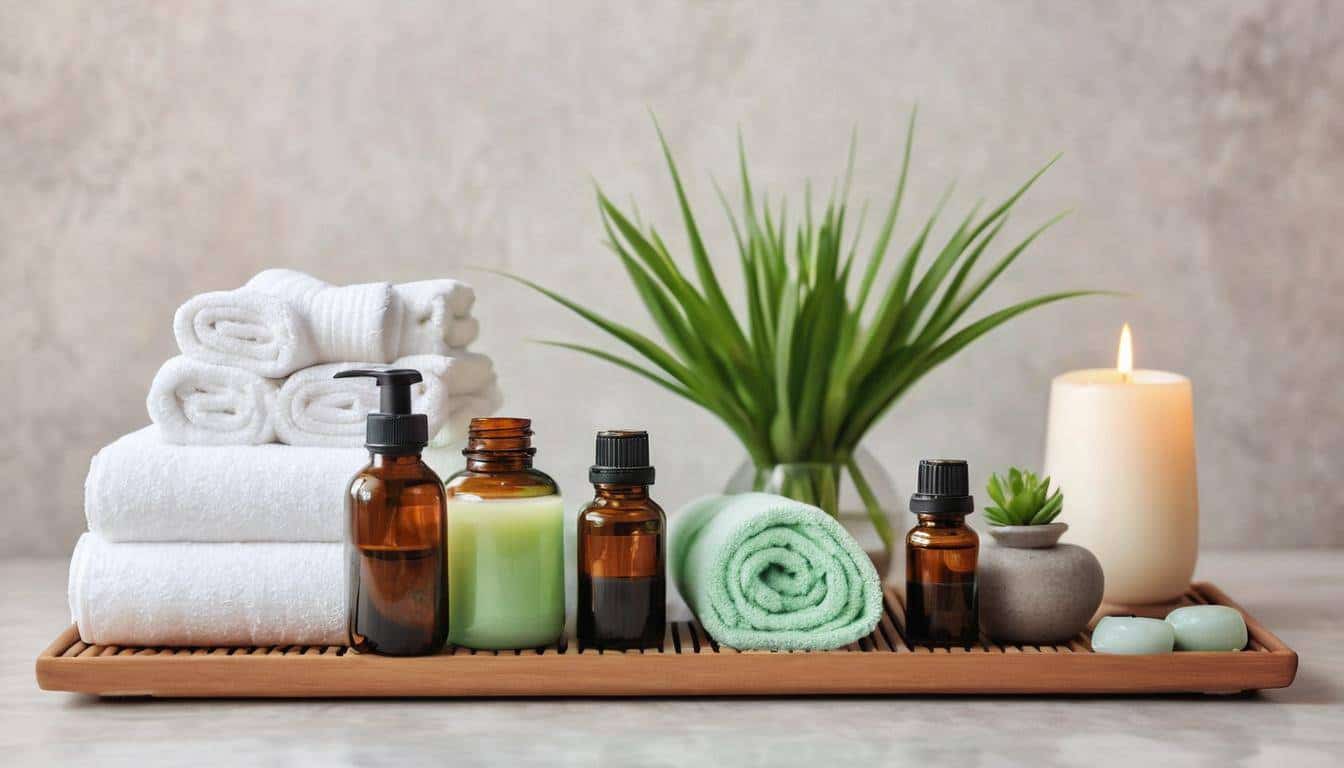 Tranquil spa essentials